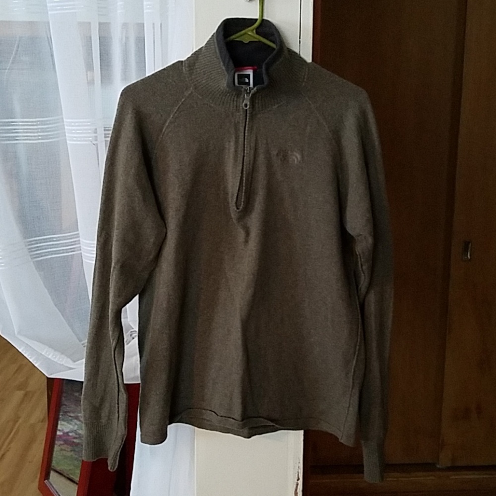 North Face A5 Series 1/4 zip wool blend sweater